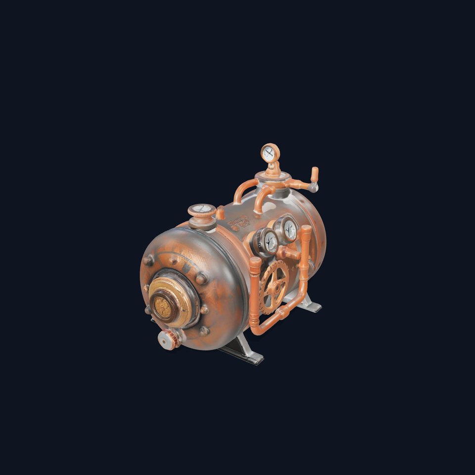 Steampunk Boiler Engine model pack